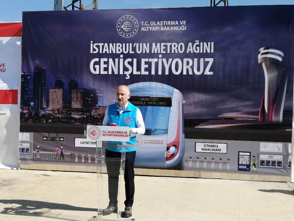 Bakan Karaismailoğlu: “Kağıthane-İstanbul Havalimanı metro hattının Nisan 2021’de açılacak”